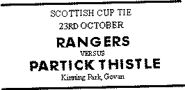 Rangers v Partick Thistle