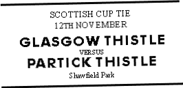 Glasgow Thistle v Partick Thistle