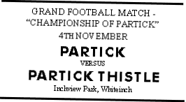 Partick v Partick Thistle