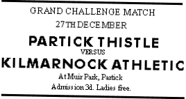 Partick Thistle v Kilmarnock Athletic