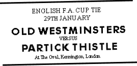 Old Westminsters v PT