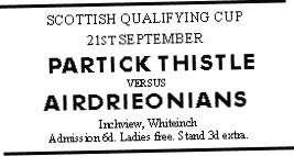 Partick Thistle v Airdrieonians