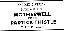 Motherwell v Partick Thistle